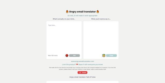 Angry Email Translator