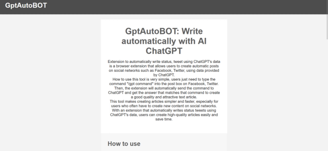 GPTAutoBot