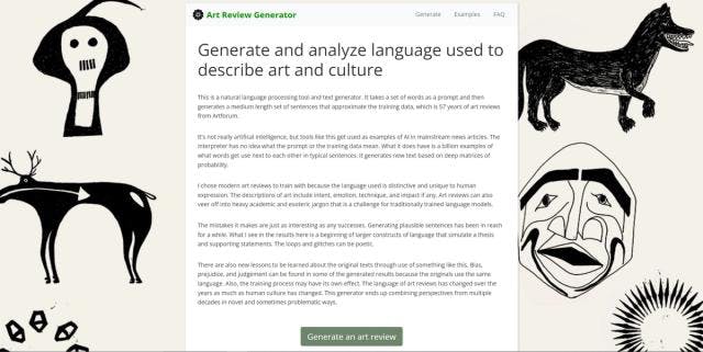 Art Review Generator