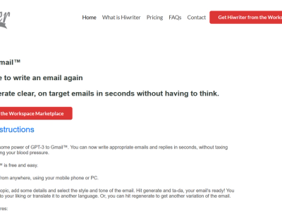 Hiwriter GPT for Gmail