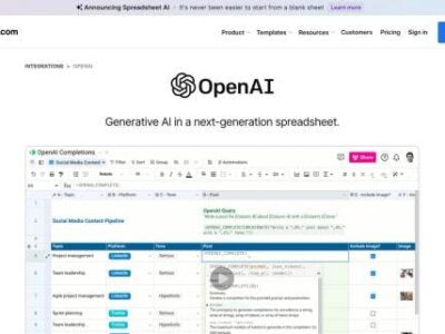 OpenAI in Spreadsheet