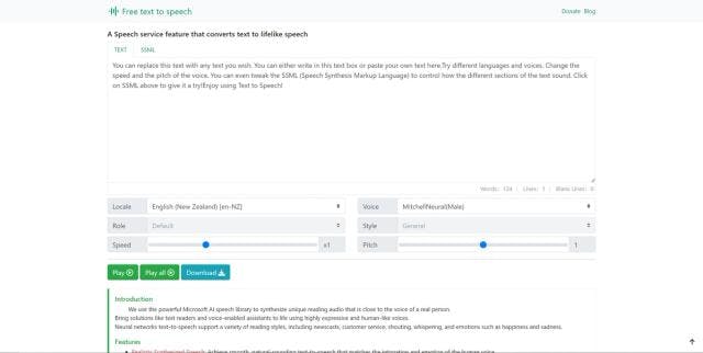 Free Text To Speech Online
