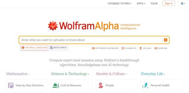 WolframAlpha