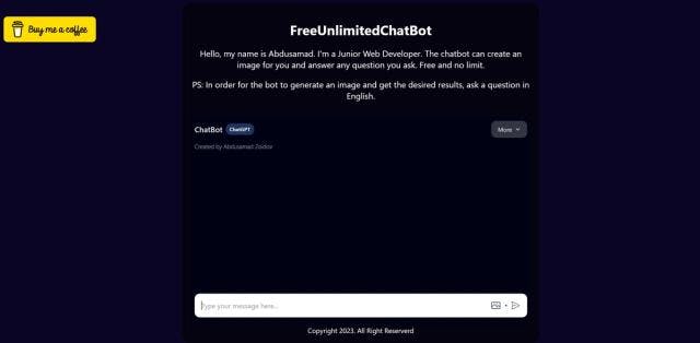 Free Unlimited Chat Bot