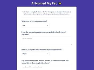 AI Named My Pet