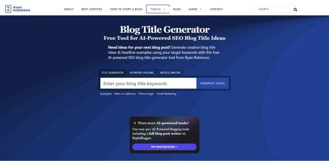 Blog Title Generator