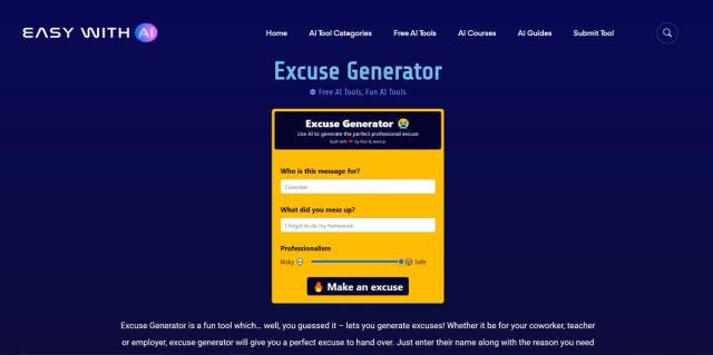 Excuse Generator