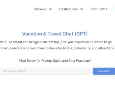 Vacation & Travel Chat (GPT)