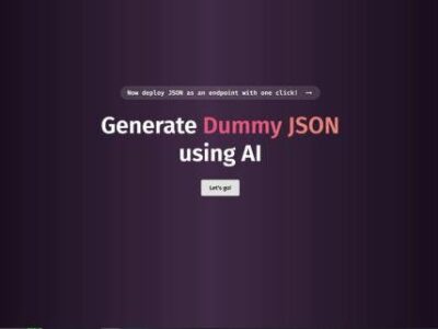 Generate JSON