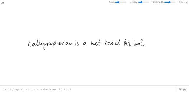 Calligrapher AI