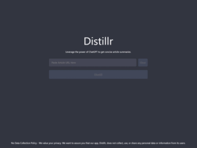 Distillr