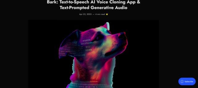 BARK Voice Cloning App