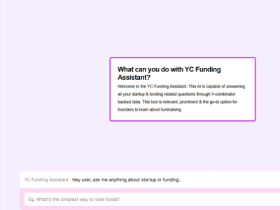 YC Funding Assistant